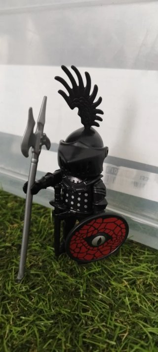 Playmobil Caballero Negro con Lanza y Escudo