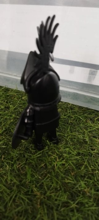 Playmobil Caballero Negro con Lanza y Escudo