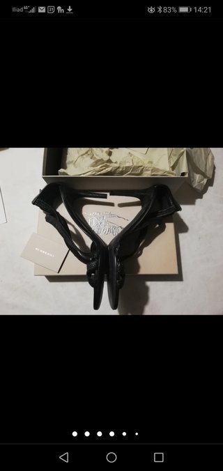 Sandali Burberry Vera Pelle Neri