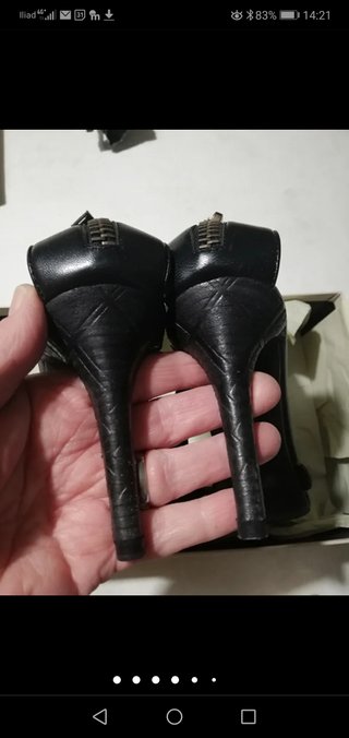 Sandali Burberry Vera Pelle Neri