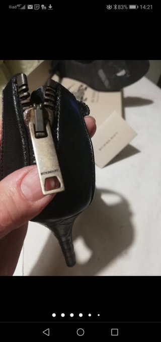 Sandali Burberry Vera Pelle Neri