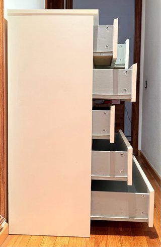 Cómoda IKEA MALM 6 cajones blanca