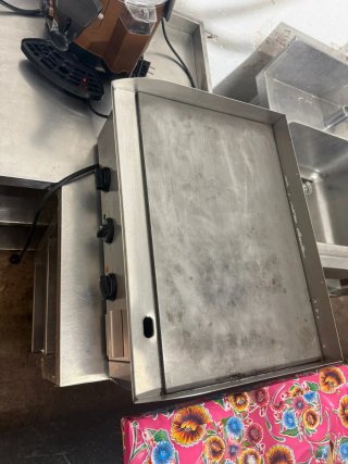 Plancha profesional acero inoxidable