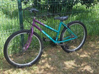 Bicicleta Montaña Morado/Turquesa