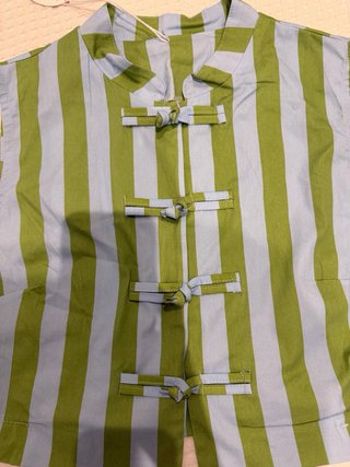Conjunto Nicoli Pantalón y Top Rayas Talla M