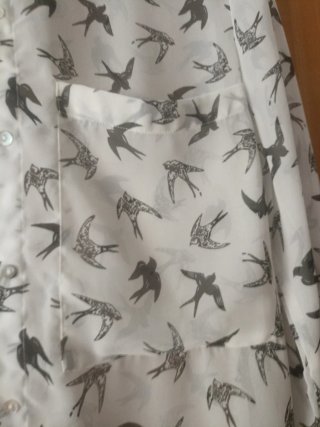 Blusa Lefties Estampado Pájaros Talla L
