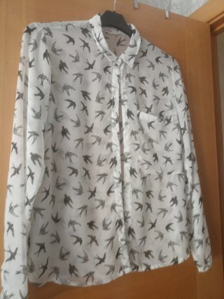 Blusa Lefties Estampado Pájaros Talla L