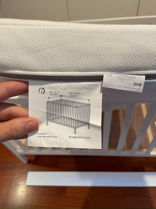 Cuna Ikea (SUNDVIK) con colchón