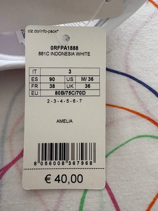 Top Bikini Calzedonia Blanco