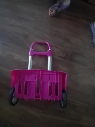 Carro mochila rosa