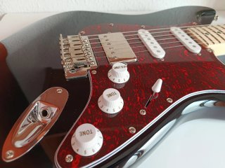Guitarra eléctrica y amplificador