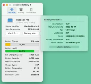Macbook Pro 13 (2017) - 8GB RAM - 128GB SSD