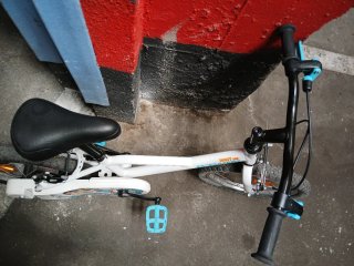 Bicicleta 4-6 años Btwin 16 blanca