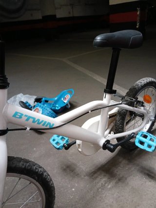 Bicicleta 4-6 años Btwin 16 blanca