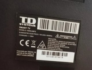 Smart TV TD Systems 50 K50DLM8F + Mando