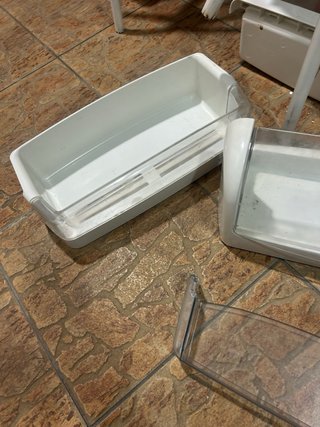 Cestas y cajones congelador y frigo americano LG,
