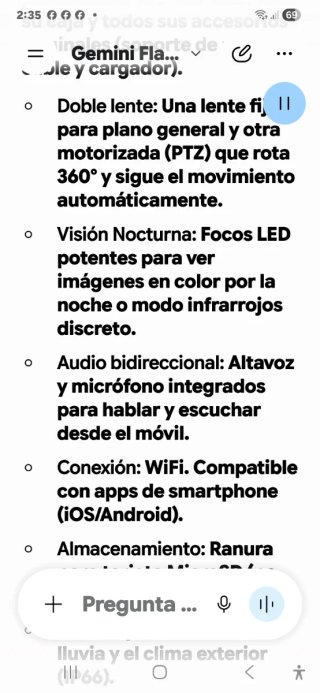 Cámara Vigilancia PTZ WiFi Exterior