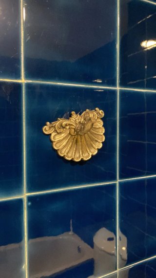 Conjunto baño antiguo espejo y apliques