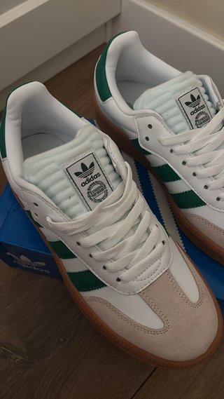 Adidas Samba Blancas y Verdes
