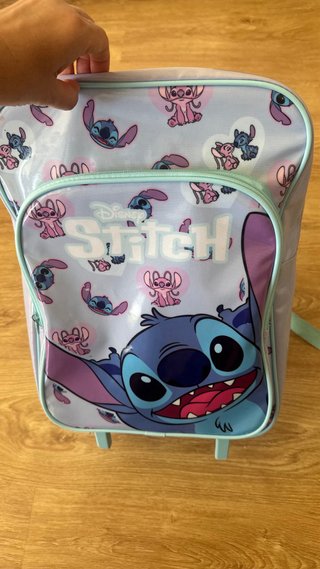 Mochila Escolar Stitch y Lonchera con ruedas