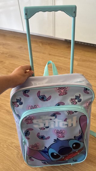 Mochila Escolar Stitch y Lonchera con ruedas
