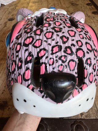 Casco infantil Crazy Safety leopardo