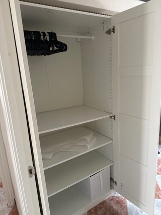 Armario 4 puertas madera blanco