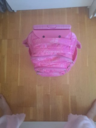 Mochila Totto rosa niña con ruedas