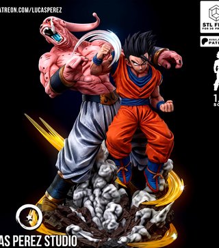 Figura Resina Gohan vs Superbuu Dragon Ball Z