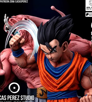 Figura Resina Gohan vs Superbuu Dragon Ball Z