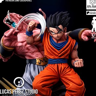 Figura Resina Gohan vs Superbuu Dragon Ball Z
