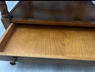 Mesa de centro madera y cristal