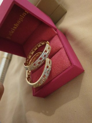 Pendientes chapados en oro 18k