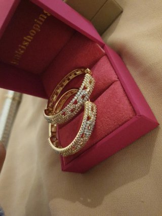 Pendientes chapados en oro 18k