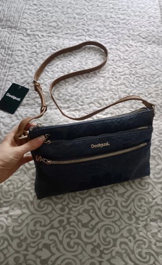 Bolso Desigual Azul y Marrón