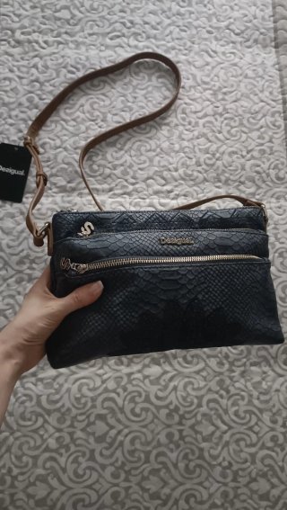 Bolso Desigual Azul y Marrón