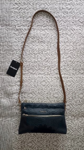 Bolso Desigual Azul y Marrón