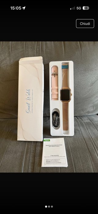 Smartwatch Oro e Rosa