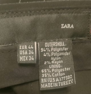Pantalón de vestir Zara rayas hombre