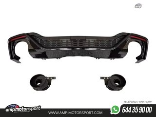 DIFUSOR TRASERO PARA AUDI A5 F5 2019- SLINE LOOK RS5