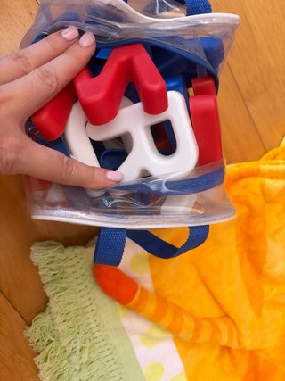 Juego letras Imaginarium y toalla infantil