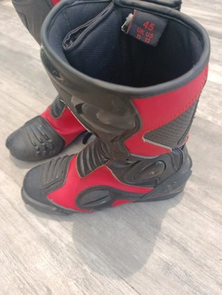 Mono de moto de 2 piezas de cuero y botas