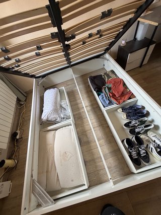 Somier cajonera cama 150x190