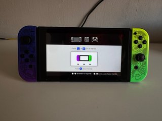 Joy-Cons Switch Splatoon Morado y Verde