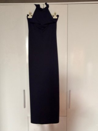 Vestido largo azul oscuro para boda