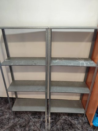 Estantería metálica gris 4 baldas