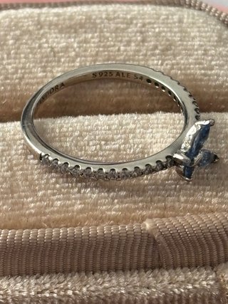 Anillo Pandora Mariposa Azul Talla 54