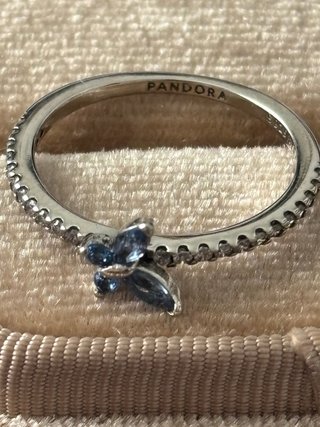 Anillo Pandora Mariposa Azul Talla 54