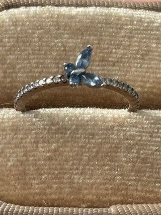 Anillo Pandora Mariposa Azul Talla 54