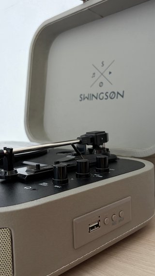 Tocadiscos Swingson Portátil Gris